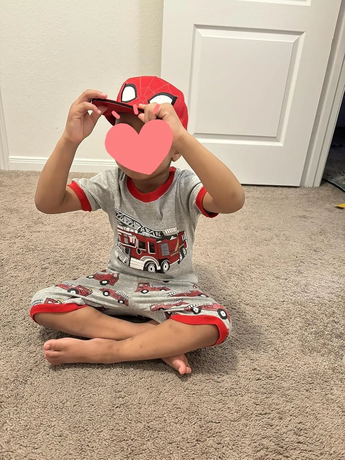 Akyzic Little Boy Short Pajamas Sets for Toddler Sleepwear Summer 2 Piece kids Pjs 2-7T