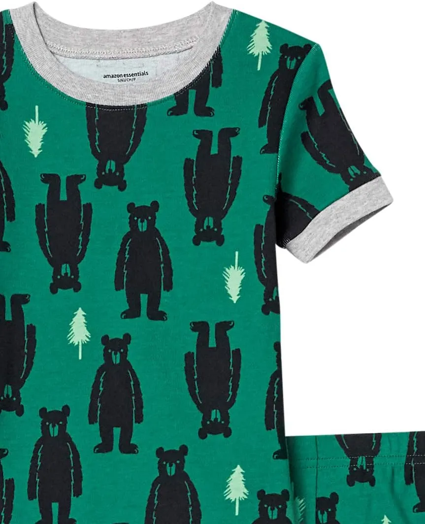 Amazon Essentials Unisex Babies, Toddlers and Kids' Snug-Fit Cotton Pajama Sleepwear Sets