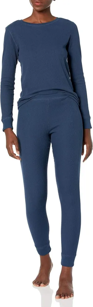 Amazon Essentials Women's Waffle Snug Fit Pajama Set
