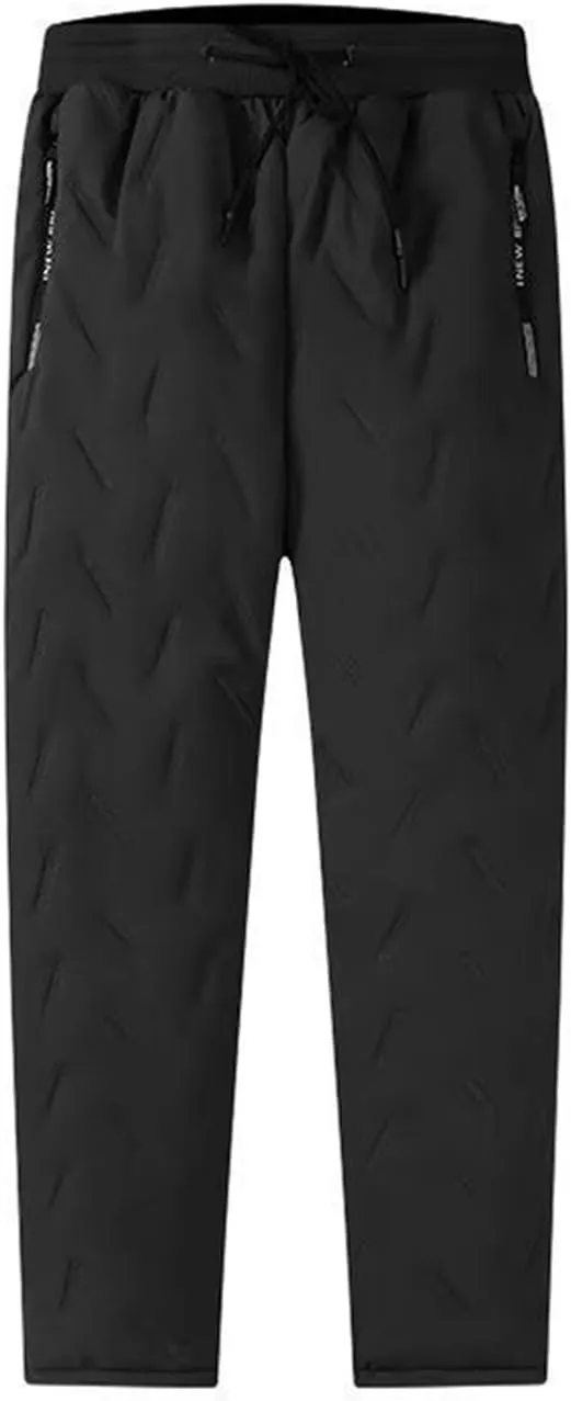 AYGJKIE Men's Jogging Trousers, Winter Fleece Lined Training Trousers, Warm Fleece Plush Lined Jogger Trousers, Sweatpants