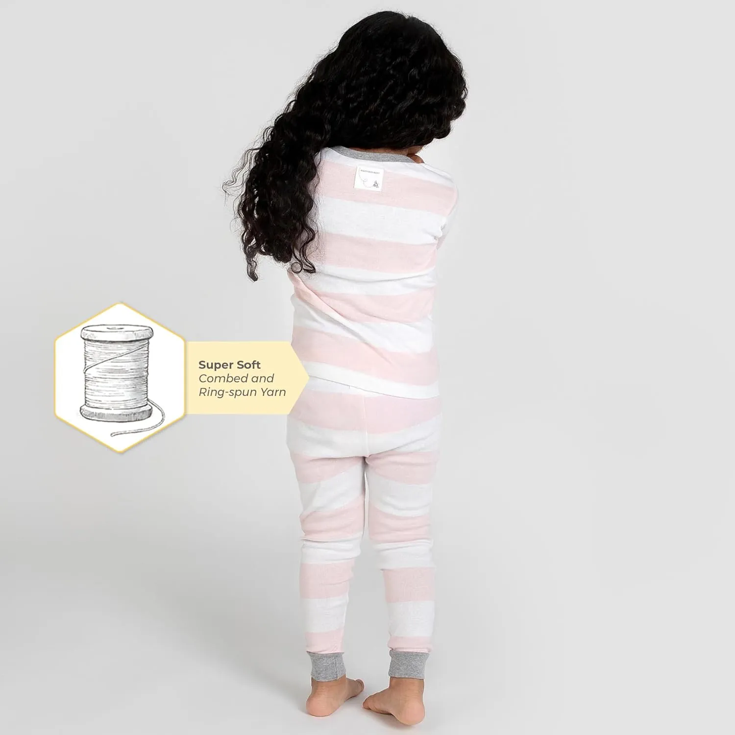 Burt's Bees Baby Baby Girls' Pajamas, Tee and Pant 2-Piece Pj Set, 100% Organic Cotton