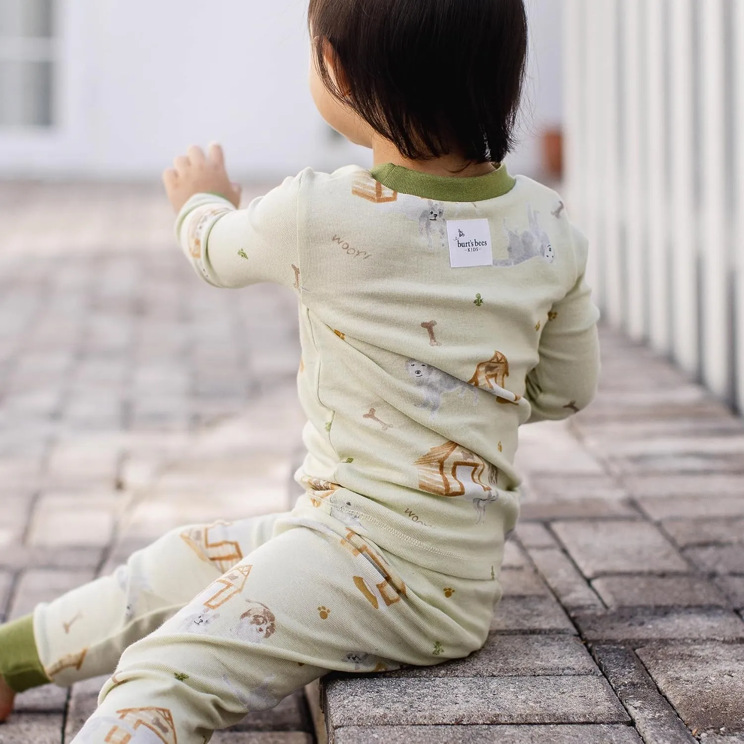 Burt's Bees Baby Infant and Boys' 2-Piece Long Sleeve Tee and Long Pant Cotton Pajama Set