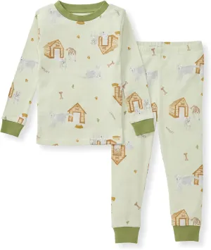 Burt's Bees Baby Infant and Boys' 2-Piece Long Sleeve Tee and Long Pant Cotton Pajama Set