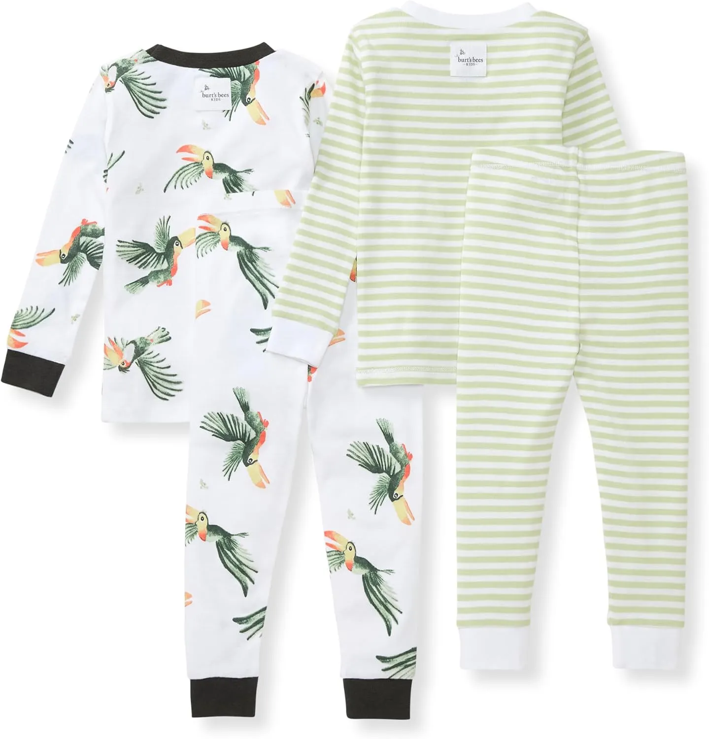 Burt's Bees Baby Infant and Boys' 2-Piece Long Sleeve Tee and Long Pant Cotton Pajama Set