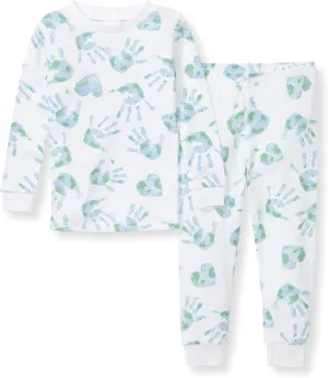 Burt's Bees Baby Infant and Boys' 2-Piece Long Sleeve Tee and Long Pant Cotton Pajama Set