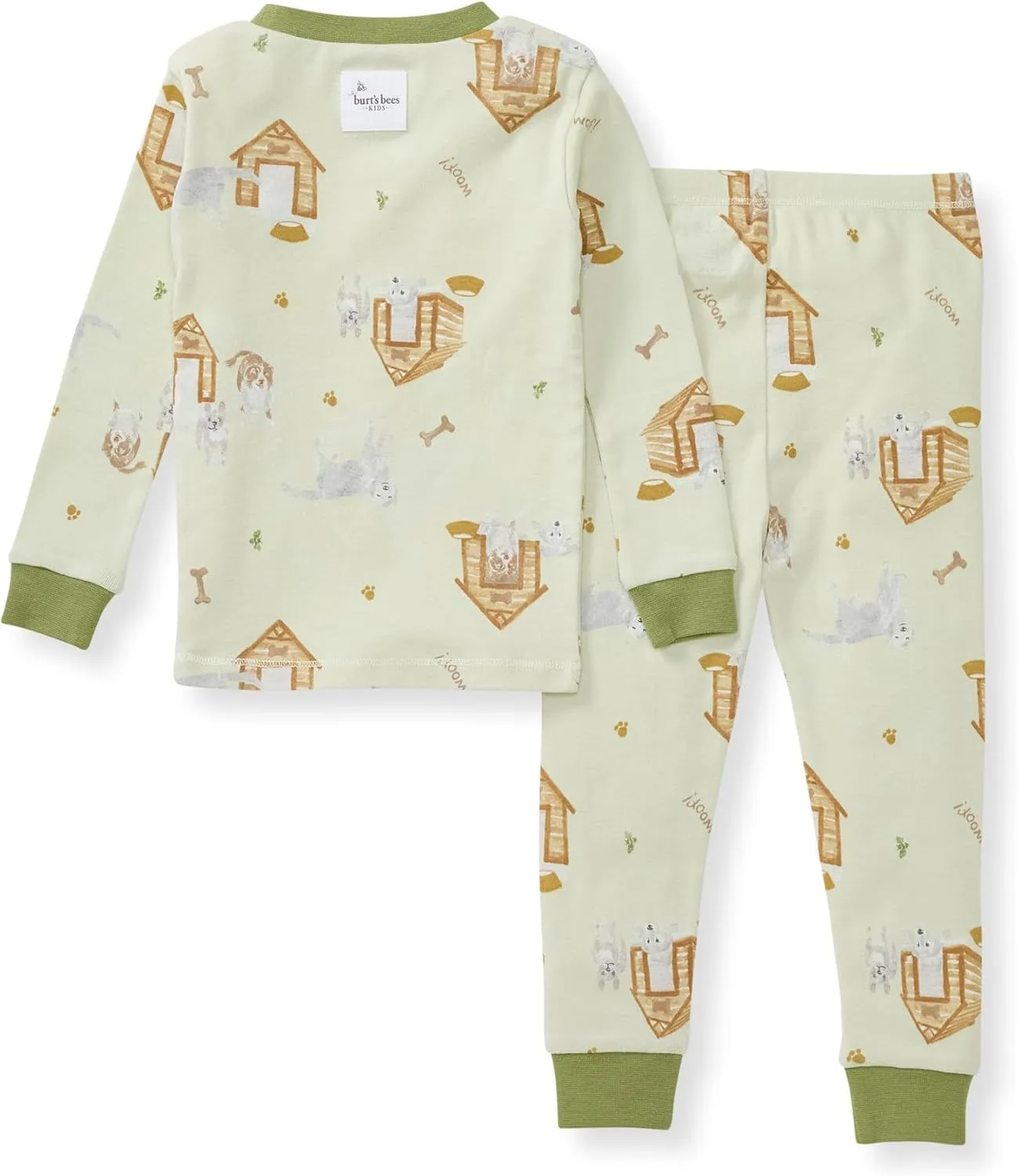 Burt's Bees Baby Infant and Boys' 2-Piece Long Sleeve Tee and Long Pant Cotton Pajama Set