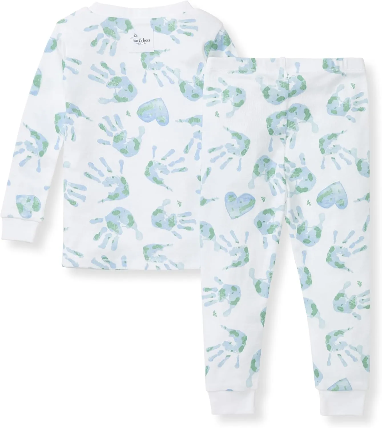 Burt's Bees Baby Infant and Boys' 2-Piece Long Sleeve Tee and Long Pant Cotton Pajama Set