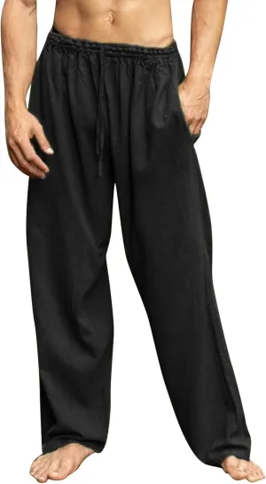 Cargo Pants for Men Baggy Elastic Waist Outdoor Pants Sweatpants for Men Workout Pants for Jogging Gym Hiking Running