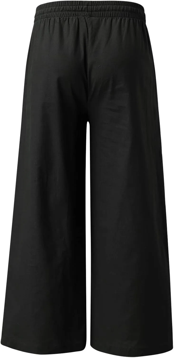 Cargo Pants for Men Baggy Elastic Waist Outdoor Pants Sweatpants for Men Workout Pants for Jogging Gym Hiking Running