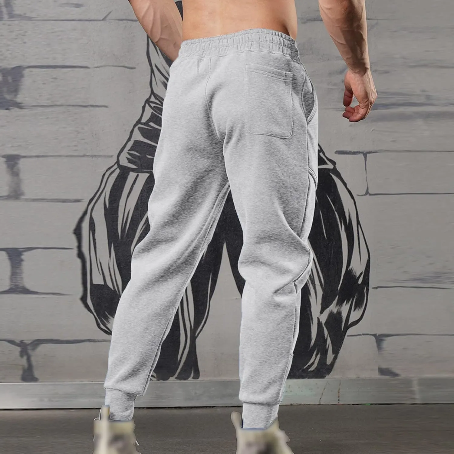Cargo Pants for Men Big and Tall Sweatpants Athletic Cargo Pants for Men Casual Work Trousers Tactical Pants Rip-Stop