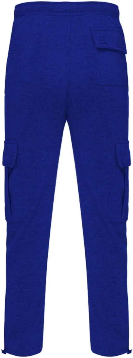 Cargo Pants For Men Mens Casual Heavyweight Cargo Fleece Sweatpants Stretch Elastic Sports Jogger Trousers Pants