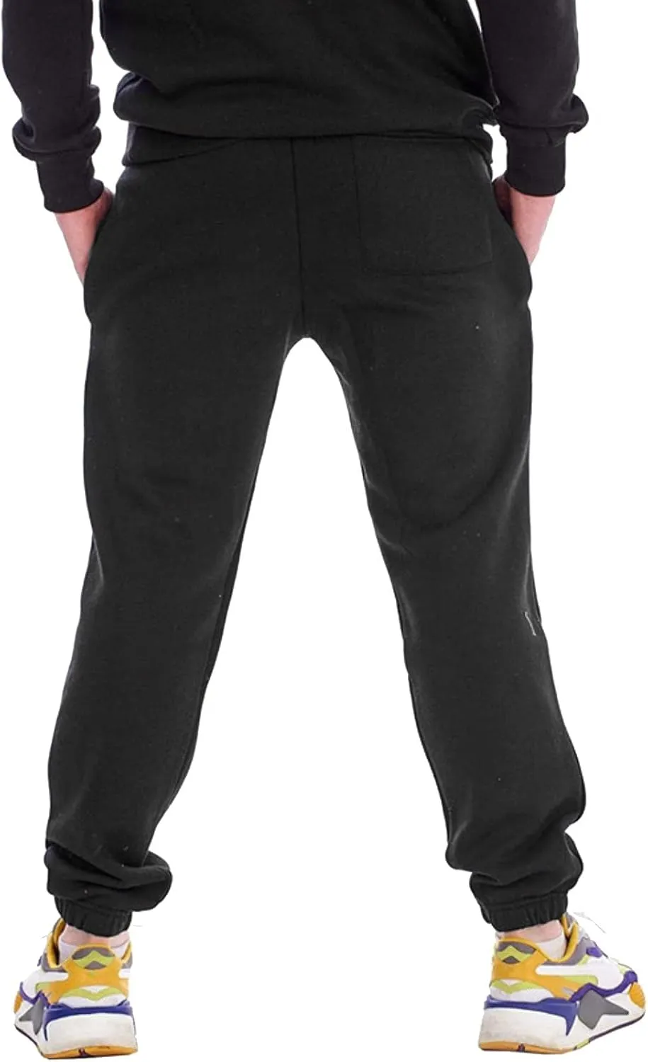 Cargo Pants for Men Relaxed Fit Sports Mens Premium Slim Fleece Pants Zipper Pockets Athletic Jogger Fitness Workout