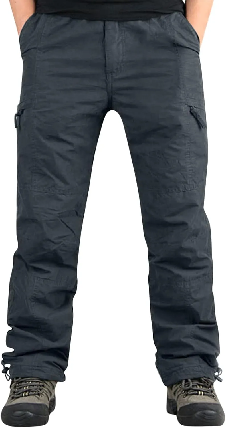 Cargo Sweatpants for Men Big and Tall Casual Jogging Trousers Lightweight Hiking Work Pants Outdoor Pant Winter Pants