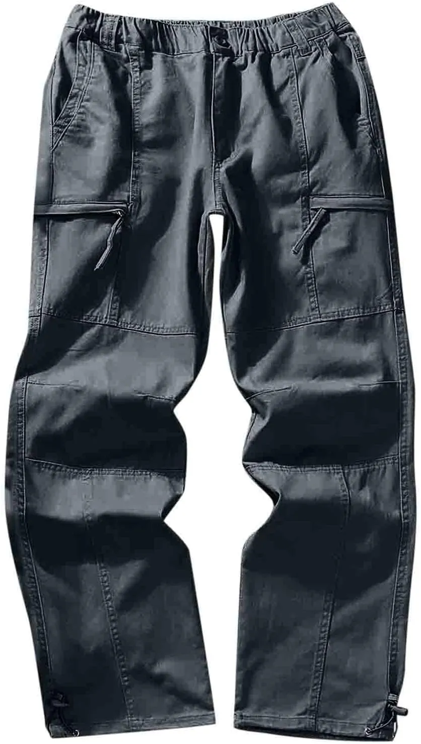 Cargo Sweatpants for Men Big and Tall Casual Jogging Trousers Lightweight Hiking Work Pants Outdoor Pant Winter Pants