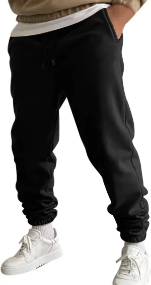 Cargo Sweatpants for Men Cargo Pant Straight Leg Relaxed Casual Work Ripstop Outdoor Hiking Pants Tactical Pants with