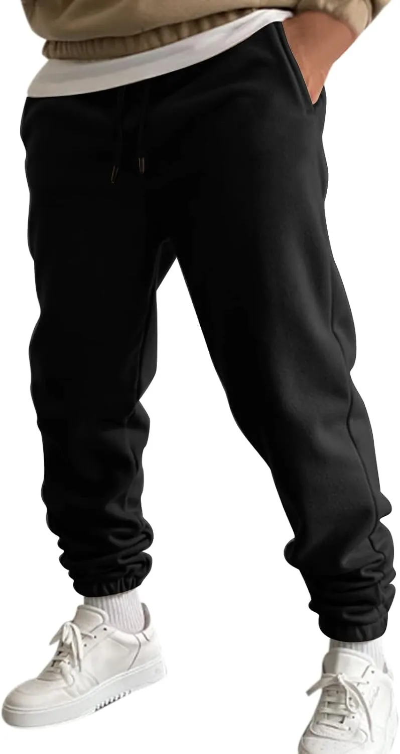 Cargo Sweatpants for Men Cargo Pant Straight Leg Relaxed Casual Work Ripstop Outdoor Hiking Pants Tactical Pants with