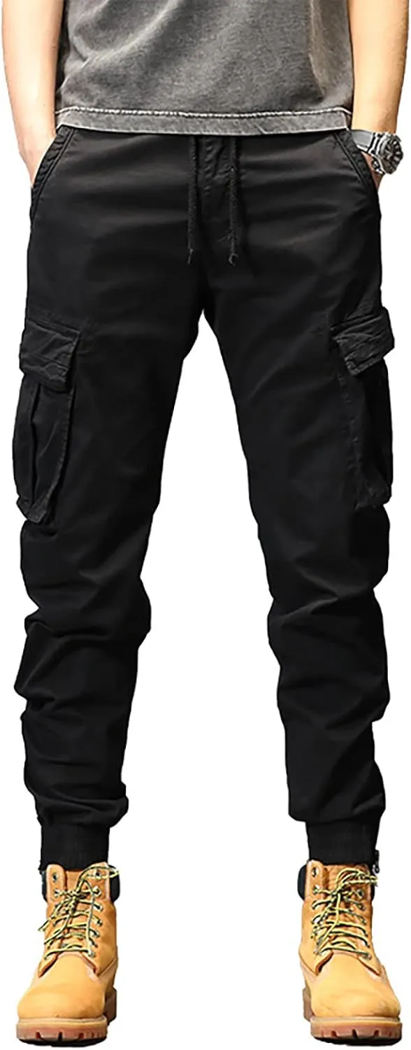 Cargo Sweatpants for Men Jogger Pants Athletic Chino Trousers Sweatpants Track Pants Men Man Casual Cargo Pants Solid