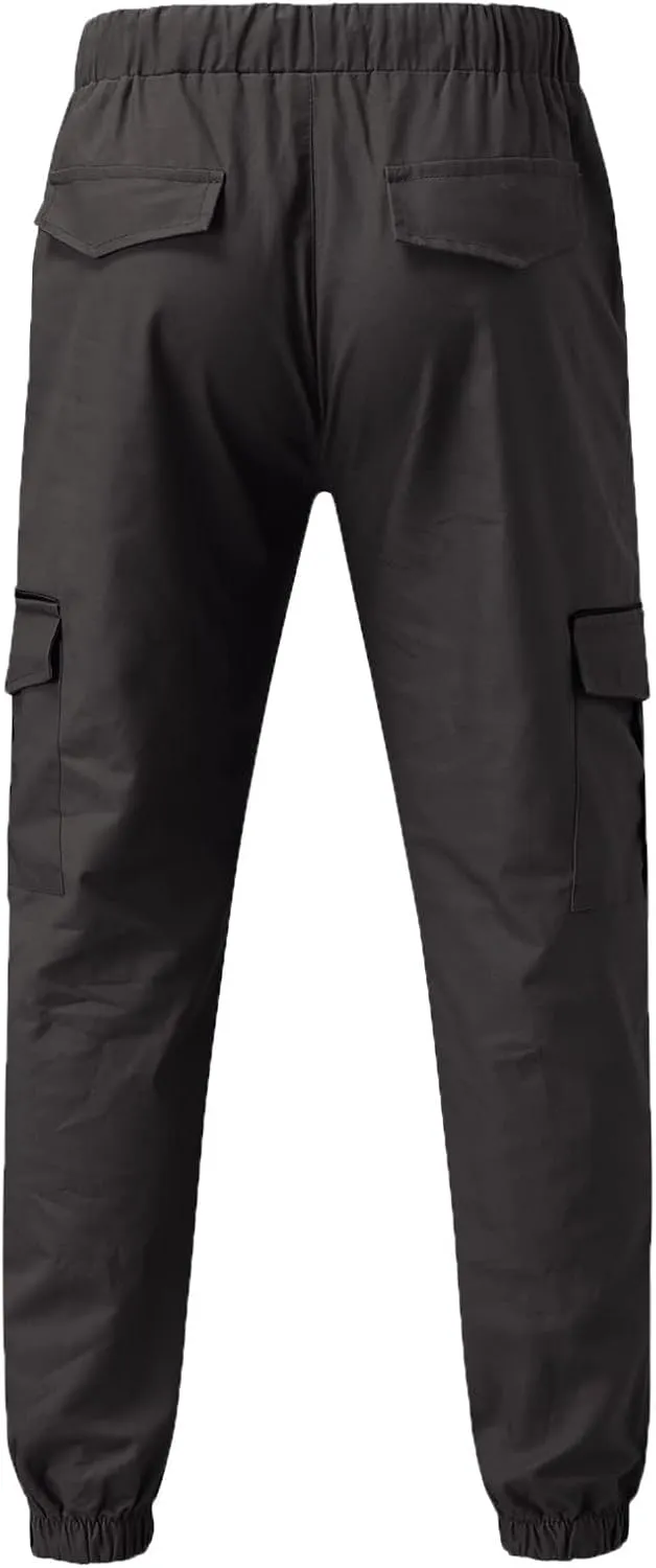 Cargo Sweatpants for Men Mens Lounge Pants Stretch Pant Mens Linen Loose Casual Lightweight Elastic Waist Yoga Beach