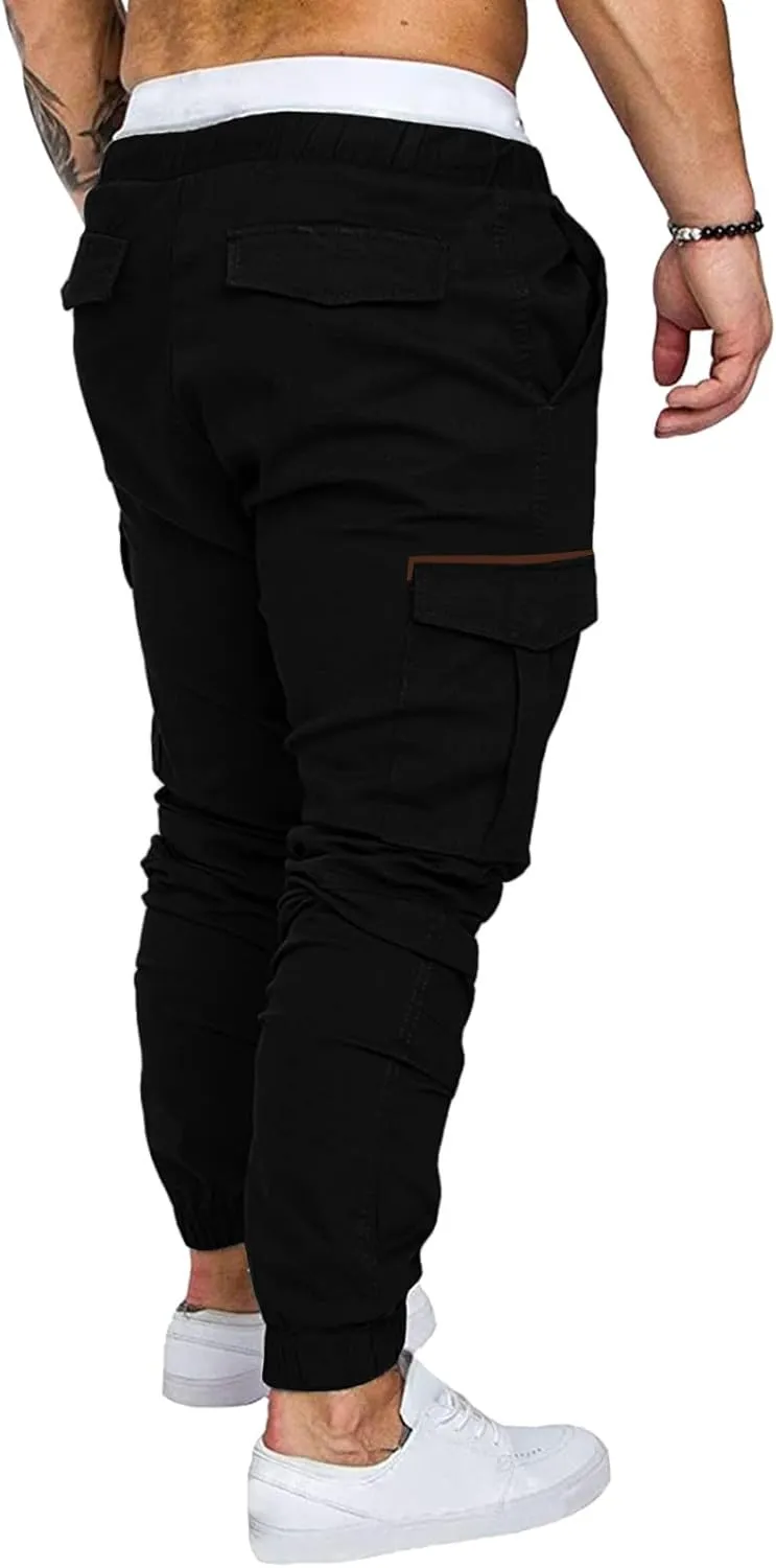 Cargo Sweatpants for Men Mens Lounge Pants Stretch Pant Mens Linen Loose Casual Lightweight Elastic Waist Yoga Beach
