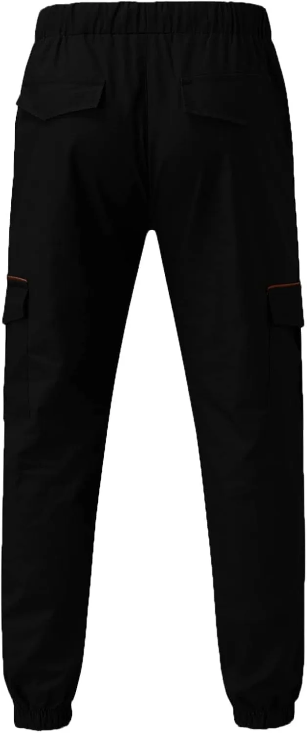 Cargo Sweatpants for Men Mens Lounge Pants Stretch Pant Mens Linen Loose Casual Lightweight Elastic Waist Yoga Beach