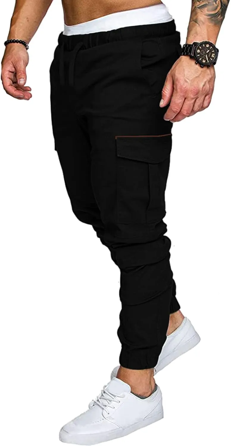 Cargo Sweatpants for Men Mens Lounge Pants Stretch Pant Mens Linen Loose Casual Lightweight Elastic Waist Yoga Beach