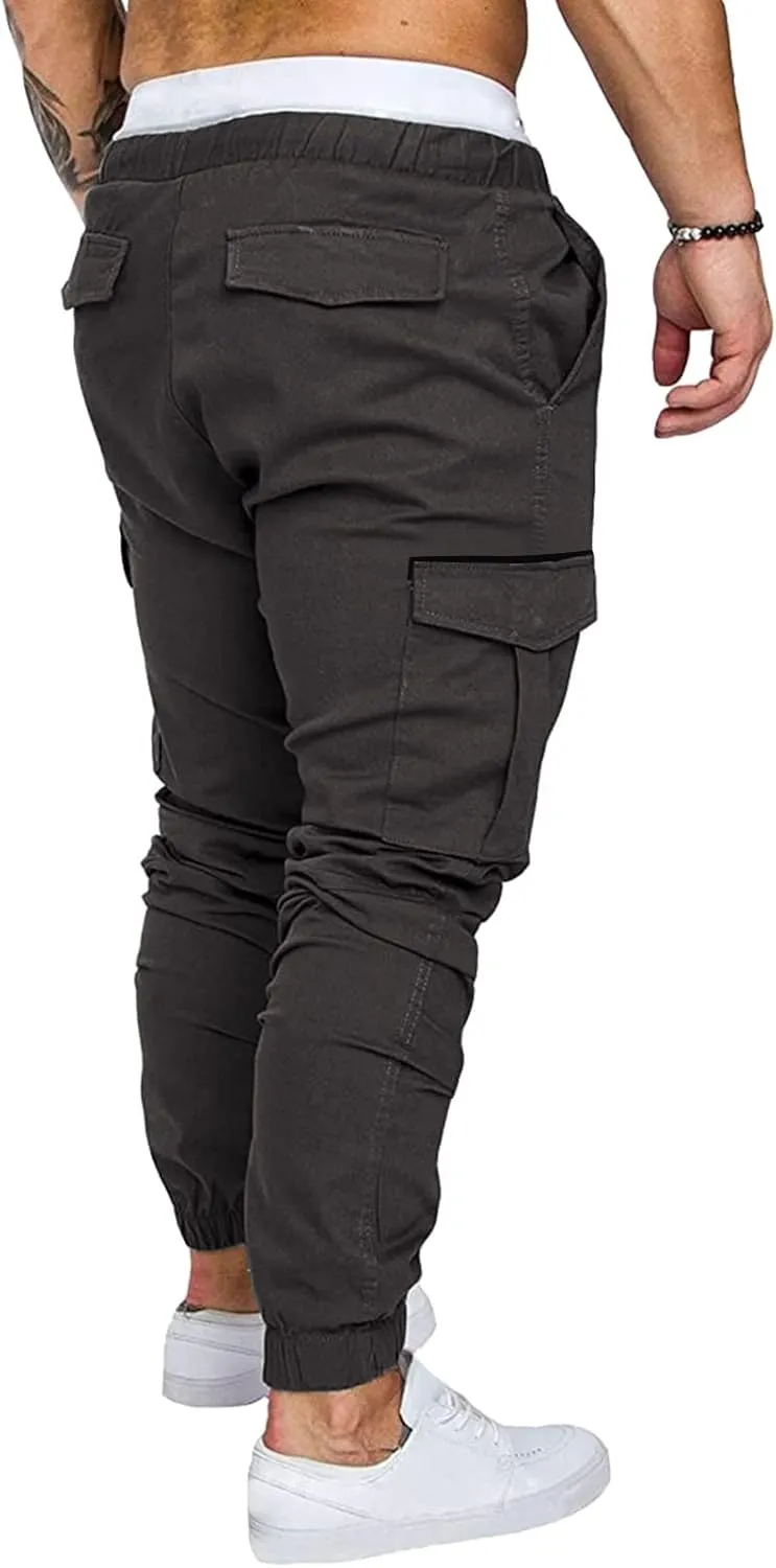 Cargo Sweatpants for Men Mens Lounge Pants Stretch Pant Mens Linen Loose Casual Lightweight Elastic Waist Yoga Beach