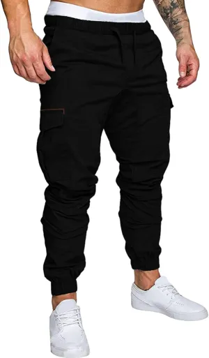 Cargo Sweatpants for Men Mens Lounge Pants Stretch Pant Mens Linen Loose Casual Lightweight Elastic Waist Yoga Beach