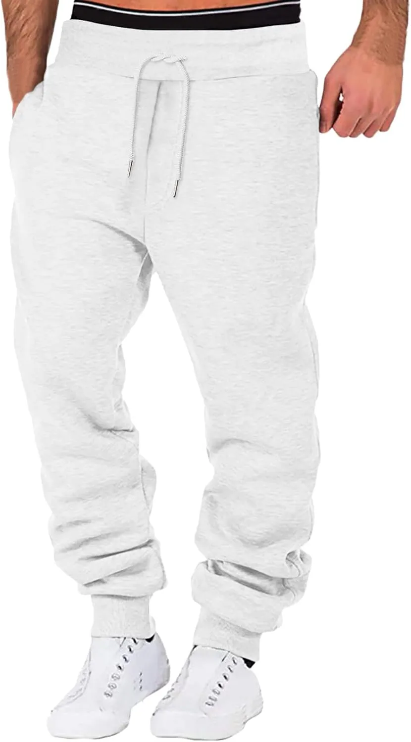 Cargo Sweatpants for Men Work Pants Hiking Cargo Pants Relaxed Winter Men Joggers Pants Loose Fit Men's Classic-Fit