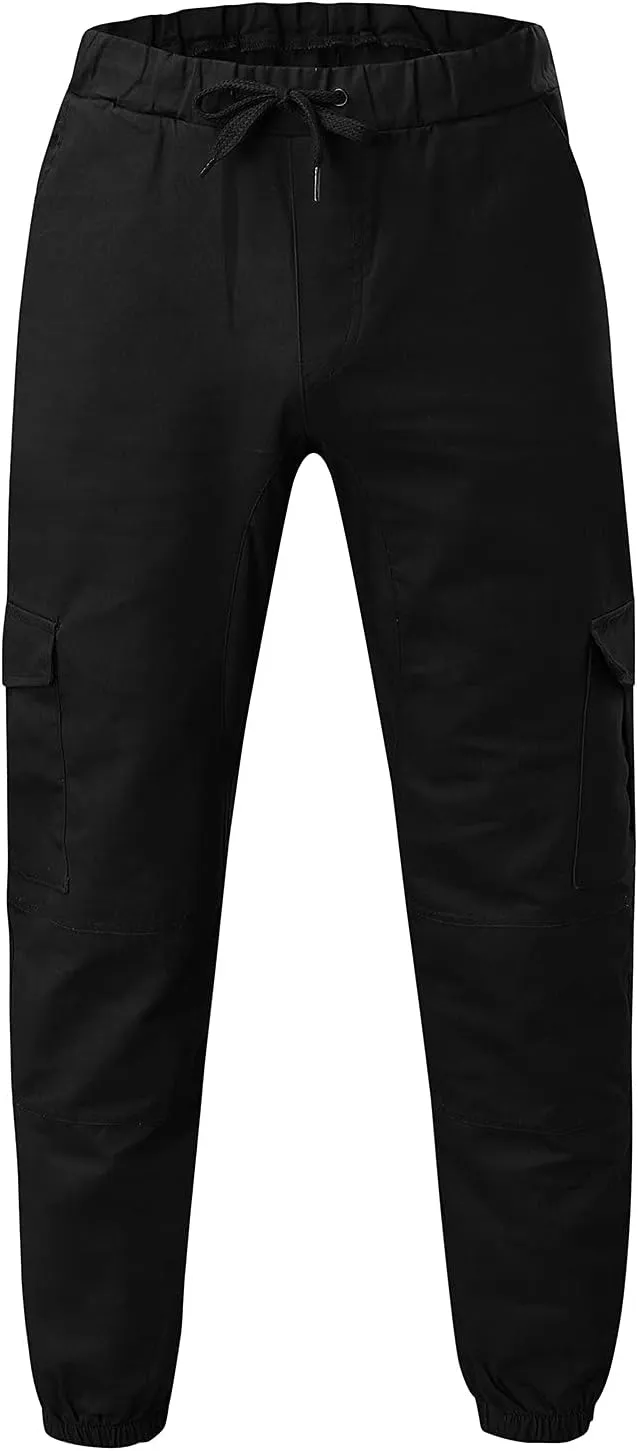 Cargo Sweatpants for Men Workout Trousers Casual Cargo Pants Fleece Joggers Sweat Pants for Men Mens Cargo Sweatpants