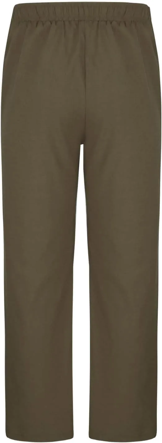 Cotton Linen Trousers for Men Trendy Elastic Drawstring Waist Pants Solid Casual Pant Summer Beach Vacation Clothing