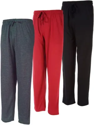 DARESAY Mens Lounge Pants with Pockets - Mens Pajama Pants - Lounge Pants Men, Up to 3XL Pack of 3