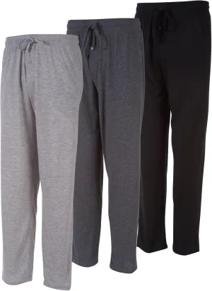 DARESAY Mens Lounge Pants with Pockets - Mens Pajama Pants - Lounge Pants Men, Up to 3XL Pack of 3
