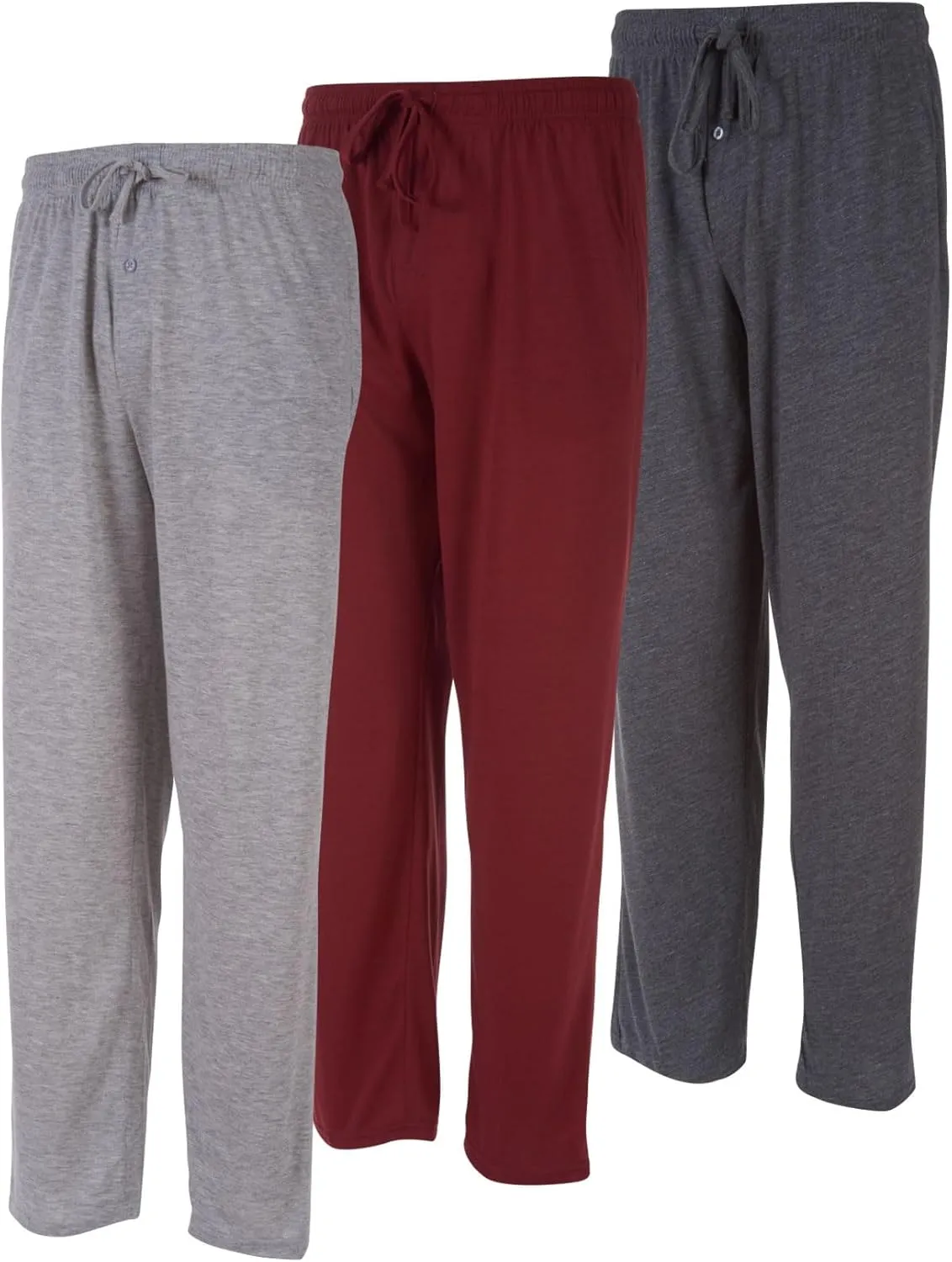 DARESAY Mens Lounge Pants with Pockets - Mens Pajama Pants - Lounge Pants Men, Up to 3XL Pack of 3