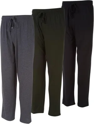 DARESAY Mens Lounge Pants with Pockets - Mens Pajama Pants - Lounge Pants Men, Up to 3XL Pack of 3