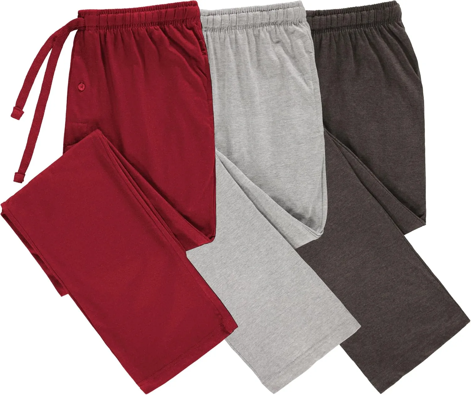 DARESAY Mens Lounge Pants with Pockets - Mens Pajama Pants - Lounge Pants Men, Up to 3XL Pack of 3