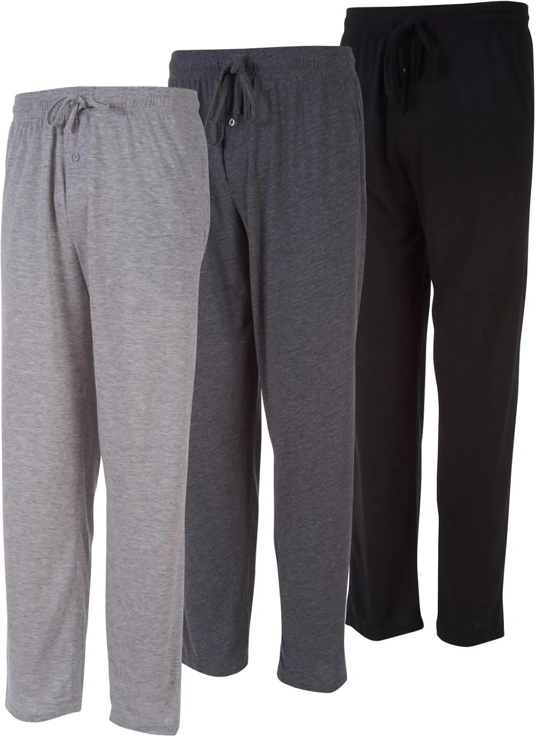 DARESAY Mens Lounge Pants with Pockets - Mens Pajama Pants - Lounge Pants Men, Up to 3XL Pack of 3