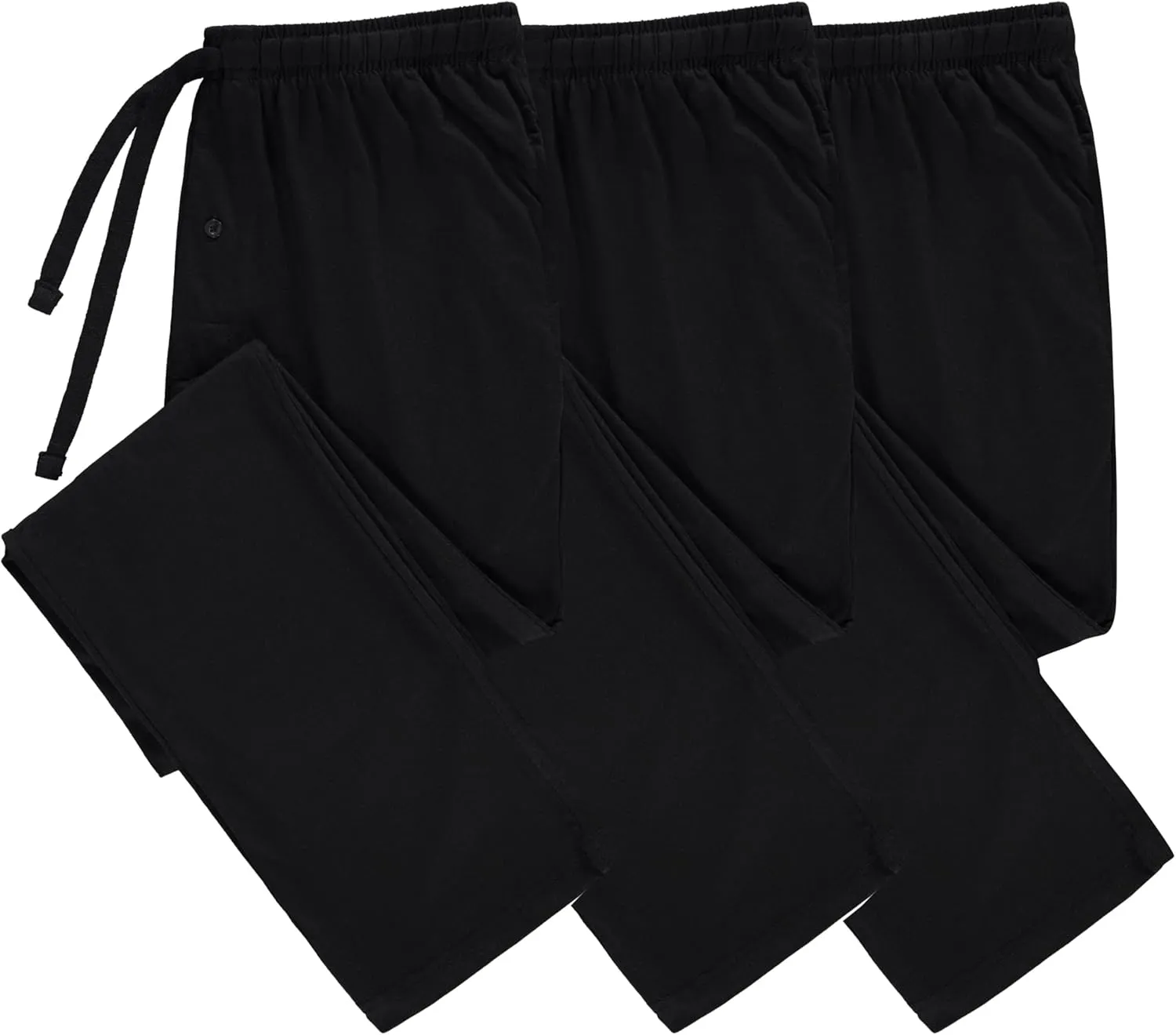 DARESAY Mens Lounge Pants with Pockets - Mens Pajama Pants - Lounge Pants Men, Up to 3XL Pack of 3