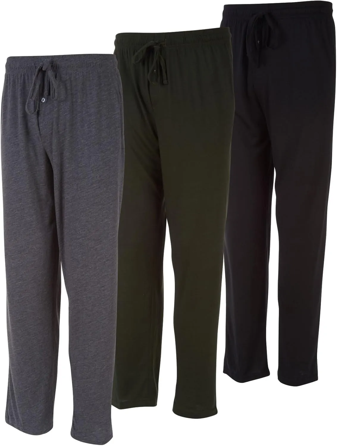 DARESAY Mens Lounge Pants with Pockets - Mens Pajama Pants - Lounge Pants Men, Up to 3XL Pack of 3