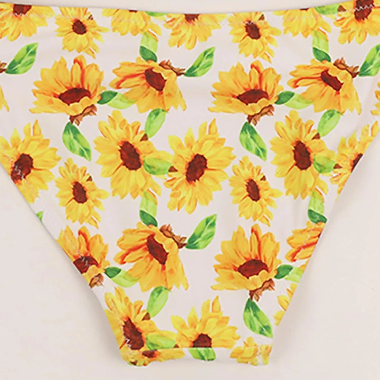 Girls 2 Piece Swimsuits Sunflower Quick Dry Bikini Sets Swimming Bathing Suit Beach Sport Athletic Teen Girls Swimwear