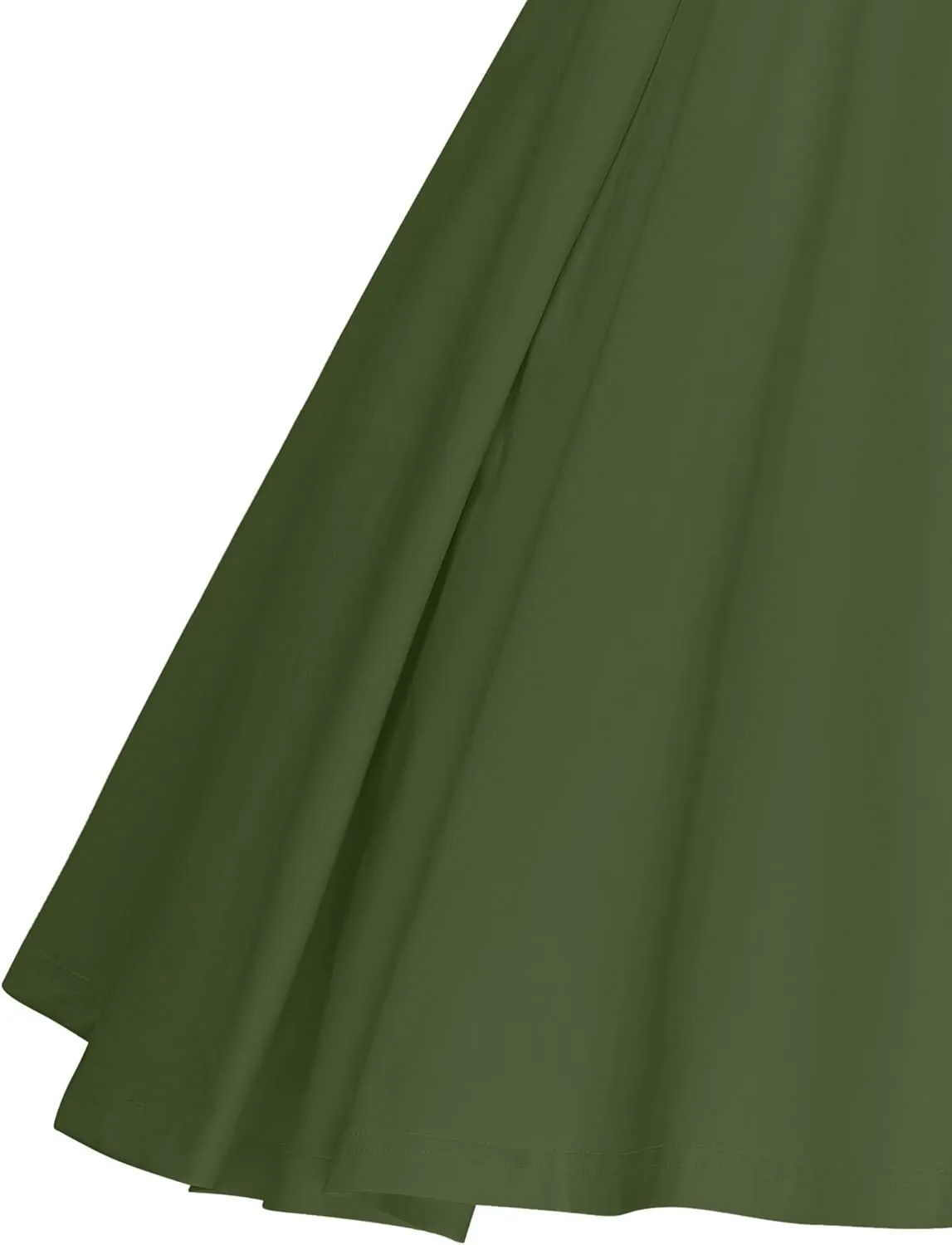 GownTown Women's 1950s V-Neck Adjustable Bowknot Swing Cocktail Dress