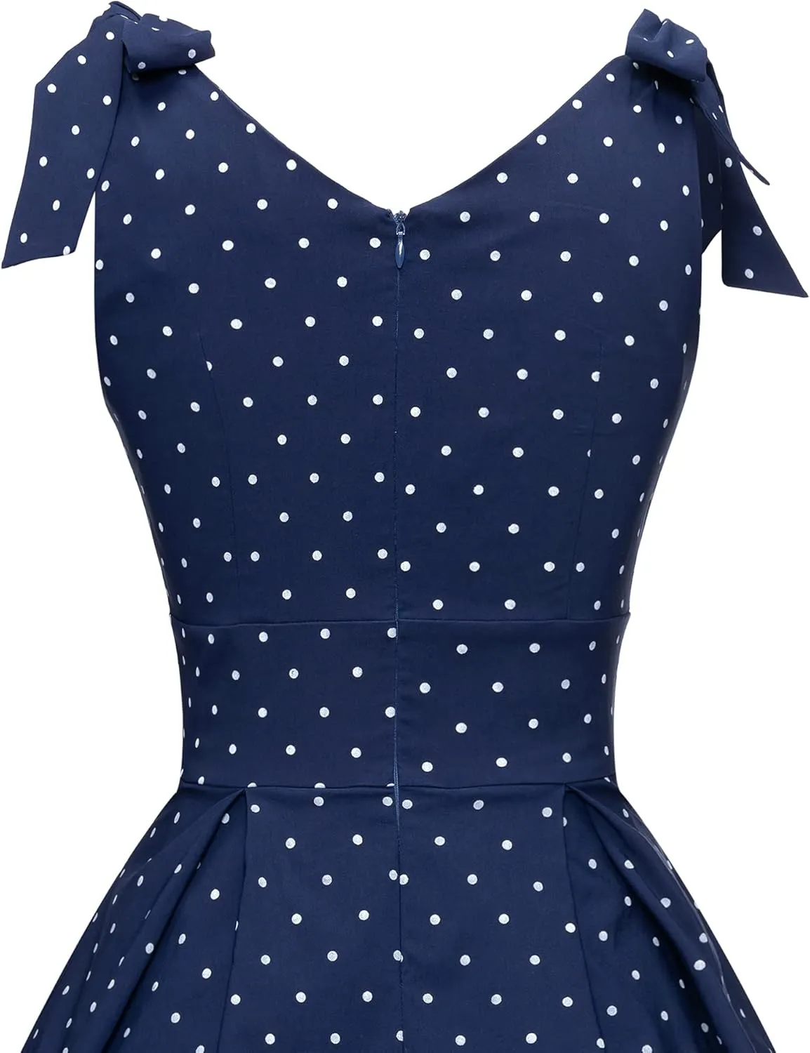 GownTown Women's 1950s V-Neck Adjustable Bowknot Swing Cocktail Dress