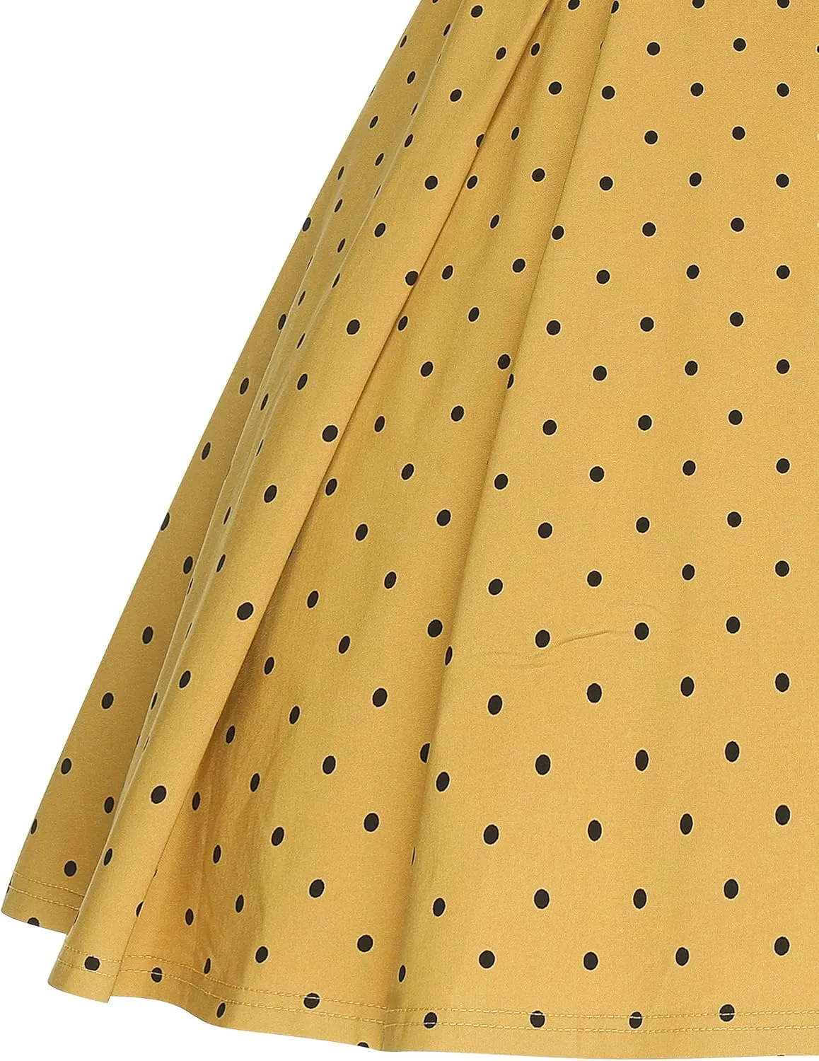 GownTown Women's 1950s V-Neck Adjustable Bowknot Swing Cocktail Dress