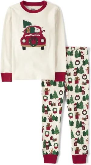 Gymboree Christmas Cotton 2-Piece Pajama Sets, Big Kid, Toddler, Baby Gymmie