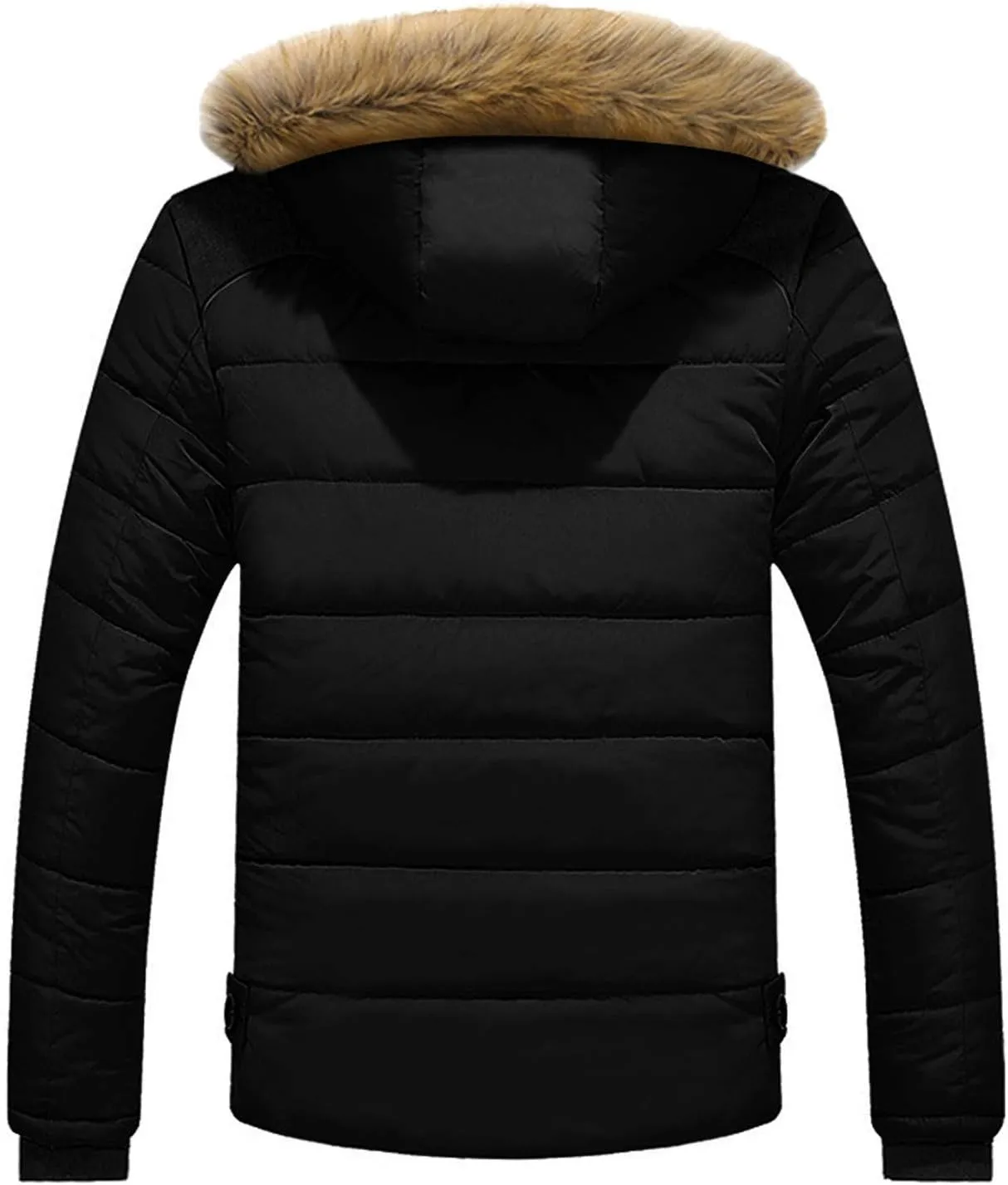 Heavyweight Puffer Jacket for Men Parka Winter Coat with Hooded Warm Thicken Ski Coat Big and Tall Anorak Jackets