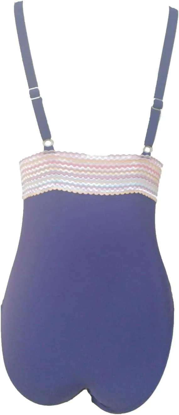 hlysgo Women Swimsuits One Piece Tummy Control Slimming Bathing Suits Color Block Modest Swim Suit Athletic V Neck Swimwear