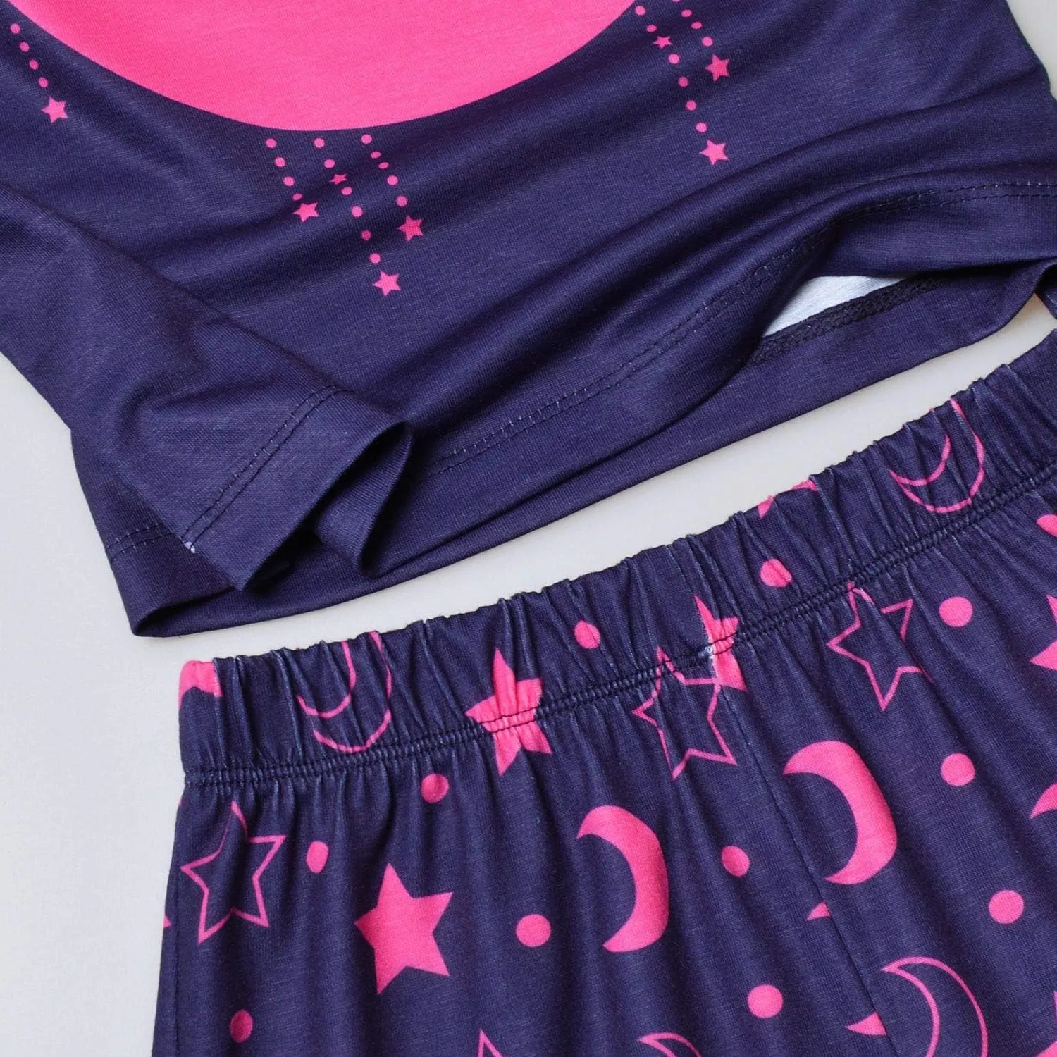 Jxstar Classic Girls Short-Sleeved Pajamas Two-Piece Summer Pj Sets 3-13Y