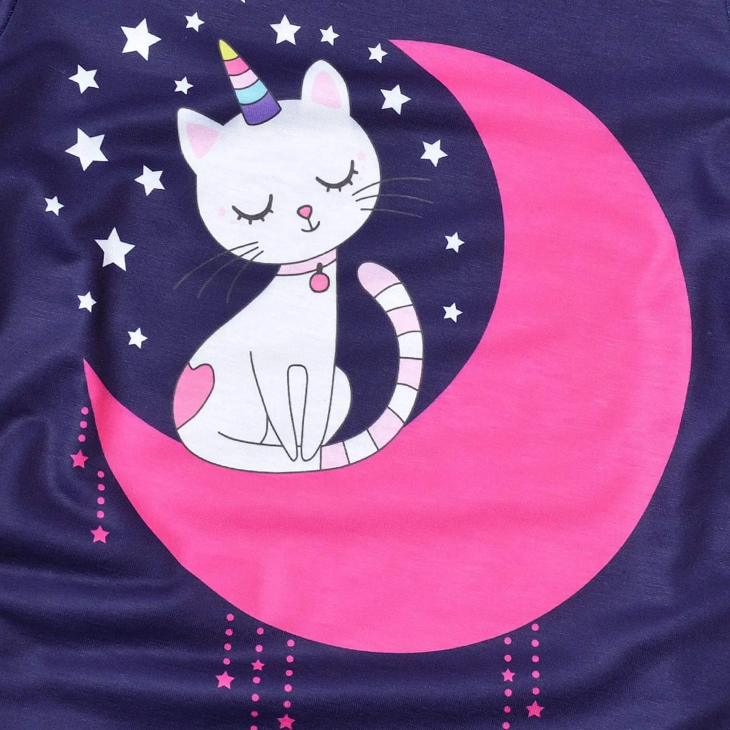 Jxstar Classic Girls Short-Sleeved Pajamas Two-Piece Summer Pj Sets 3-13Y