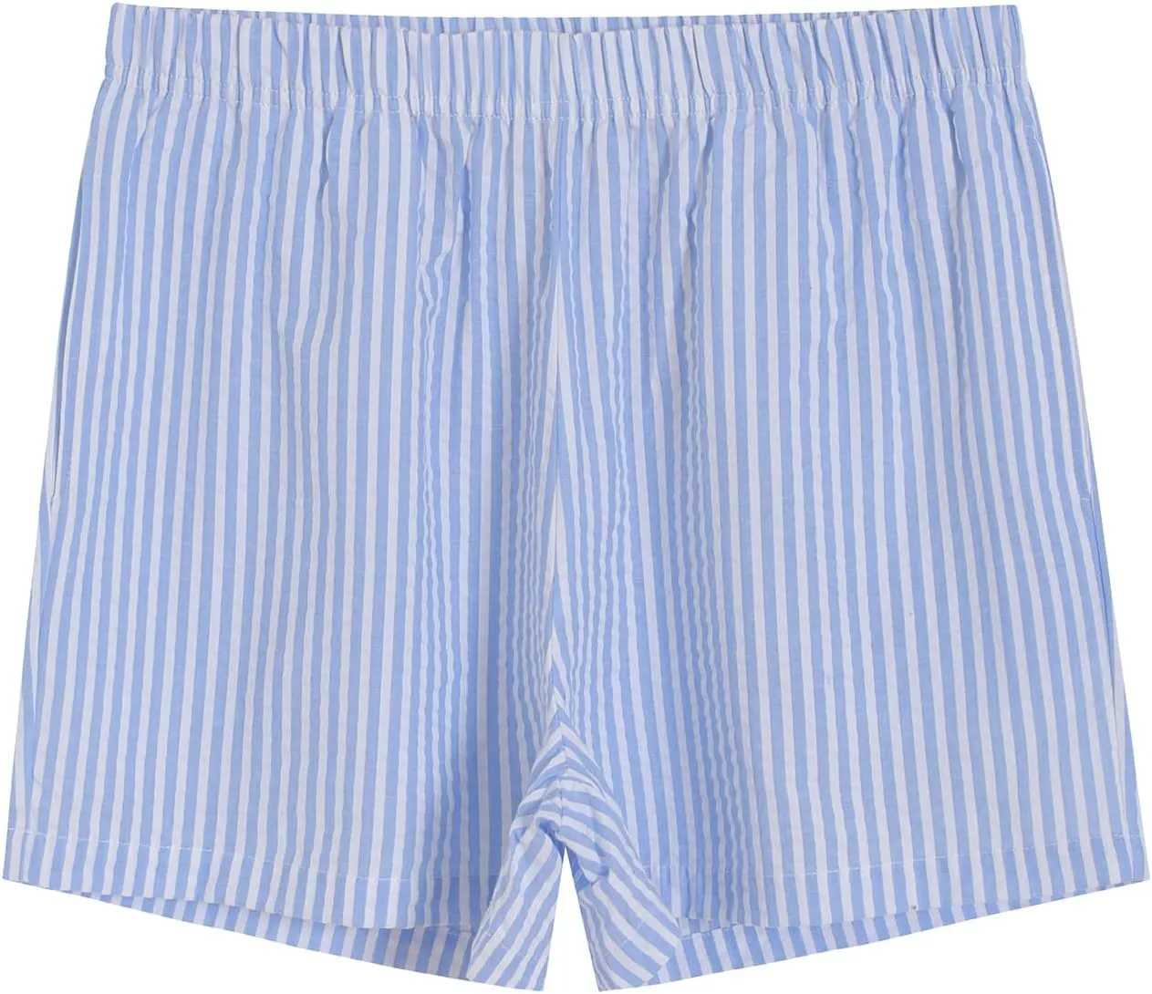 Latuza Women's Seersucker Cotton Summer Pajama Set Button Down Pj Set