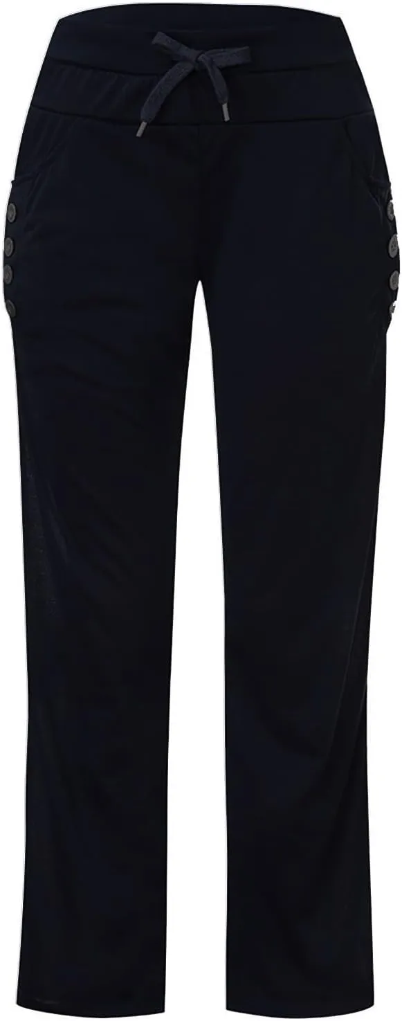 LRMQS Sweatpants Women Drawstring Elastic Waist Loose Fit Crop Straight Pants Running Workout Casual Trousers