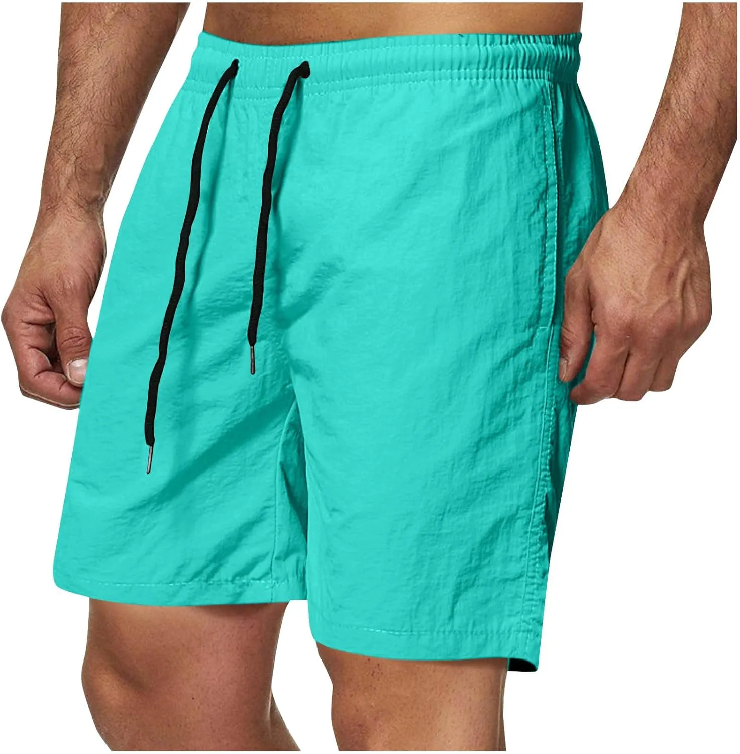 Men's Athletic Running Shorts Quick Dry Workout Shorts Summer Lightweight Beach Sports Gym Fitness Shorts with Pockets